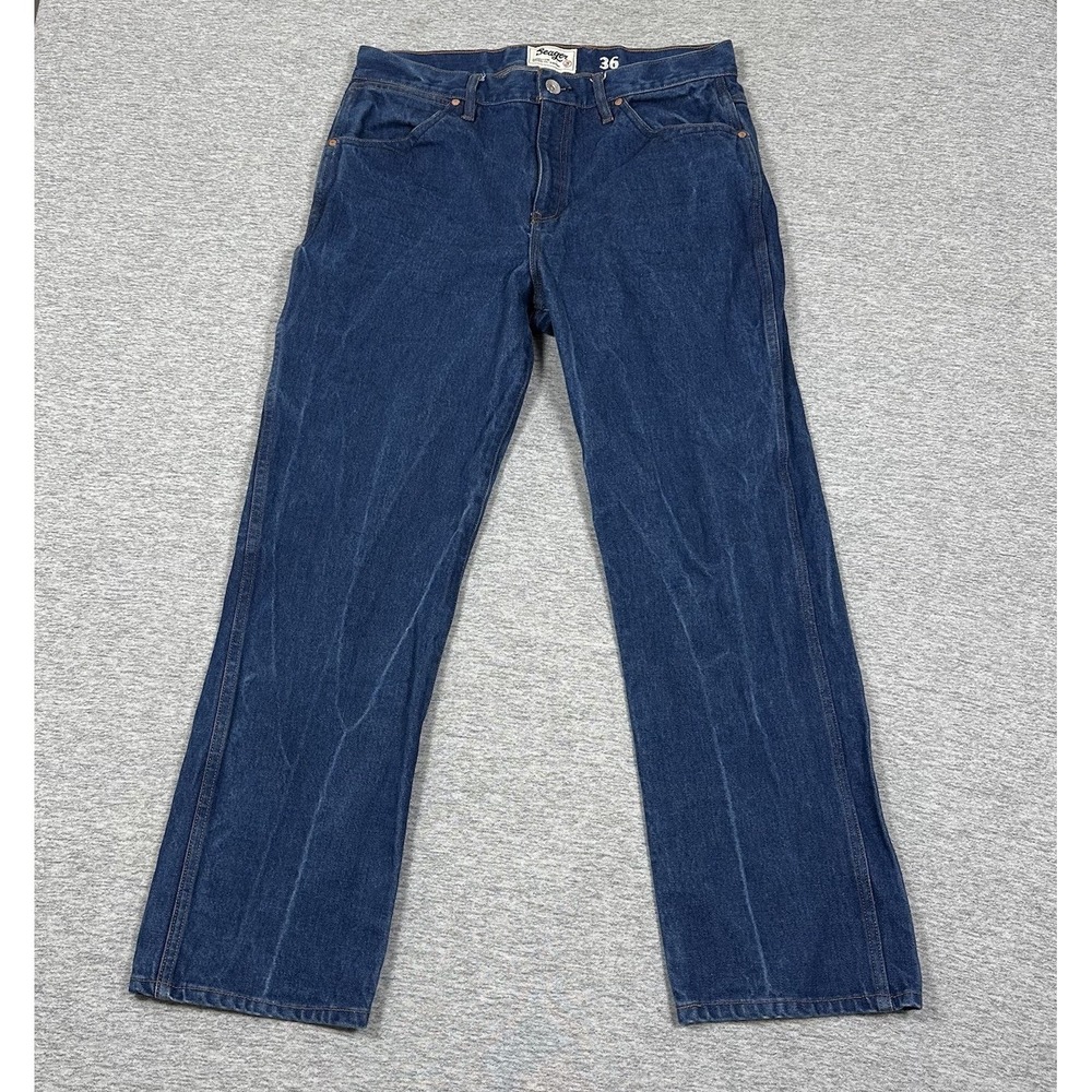 Seager Jeans Mens 36 Tag (34x30 Fit) Blue Good Ol' Denim Outdoor Workwear